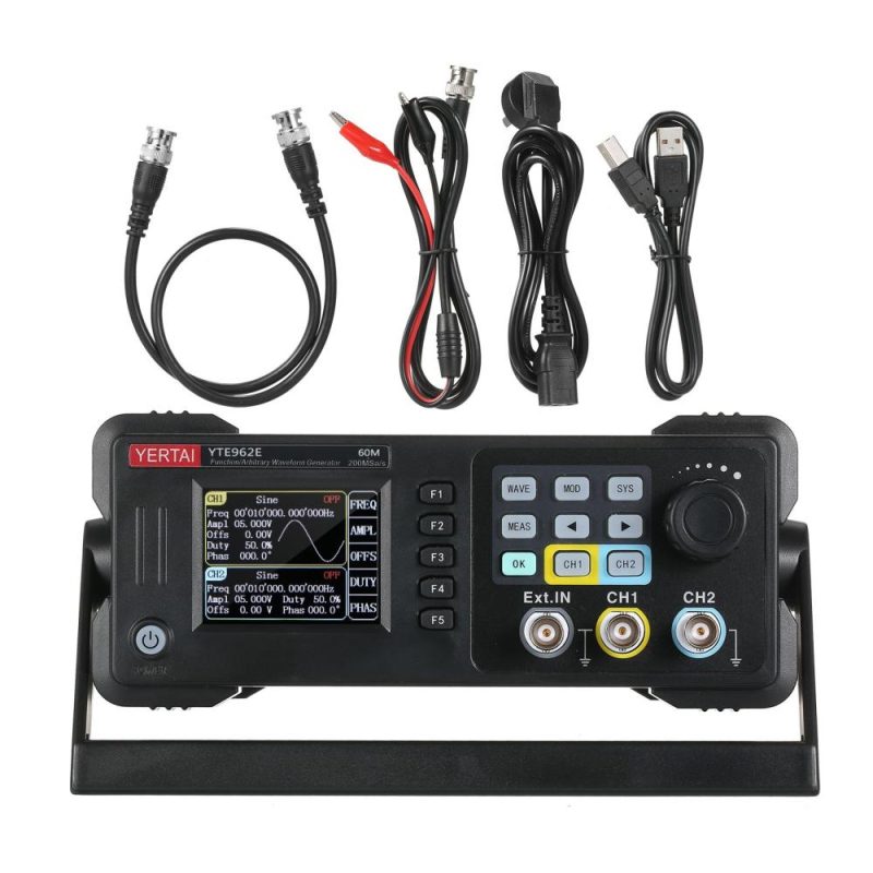 Dual-channel Function Arbitrary Waveform Generator 200MSa/S Sampling Rate 8k Storage Depth Signal Source with 2.4-inch TFT LCD Digital Screen 20M  |   Digital Multimeters & Oscilloscopes Digital Multimeters & Oscilloscopes Digital Multimeters & Oscilloscopes