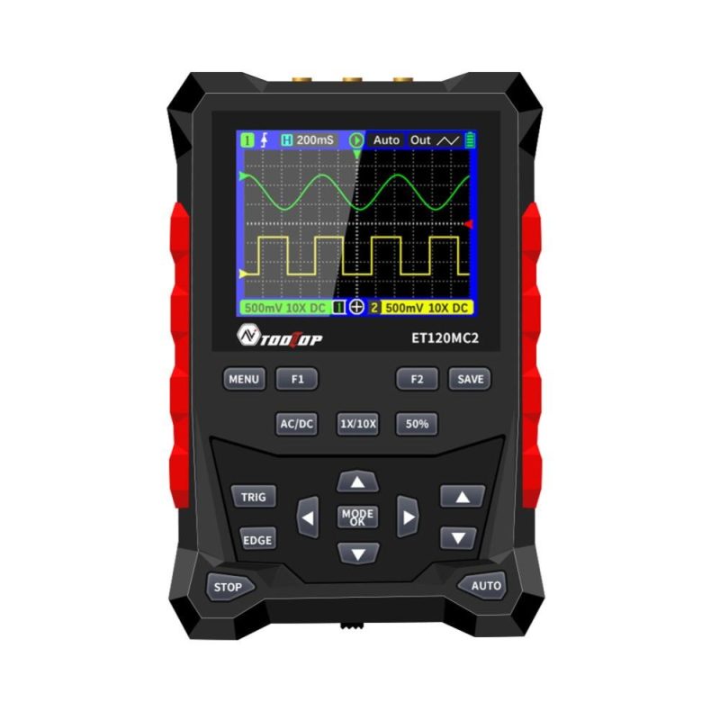 Oscilloscope Support Sinewave Trianglewave Squarewave Signal Output Time Base and Amplitude Adjustable with 2500 Waveforms Storage Function  |   Digital Multimeters & Oscilloscopes Digital Multimeters & Oscilloscopes Digital Multimeters & Oscilloscopes