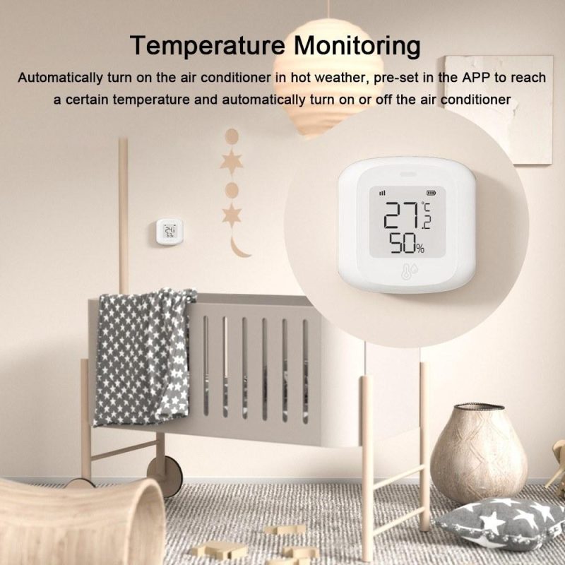 Tuya WiFi Temperature Humidity Tester Digital Display Mobilephone APP Remotely Control Intelligent Linkage Hygrothermograph Smarthome Device  |   Temperature & Humidity Measurements Measurement & Analysis Instruments Temperature & Humidity Measurements