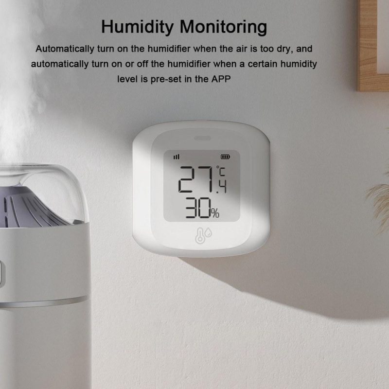 Tuya WiFi Temperature Humidity Tester Digital Display Mobilephone APP Remotely Control Intelligent Linkage Hygrothermograph Smarthome Device  |   Temperature & Humidity Measurements Measurement & Analysis Instruments Temperature & Humidity Measurements