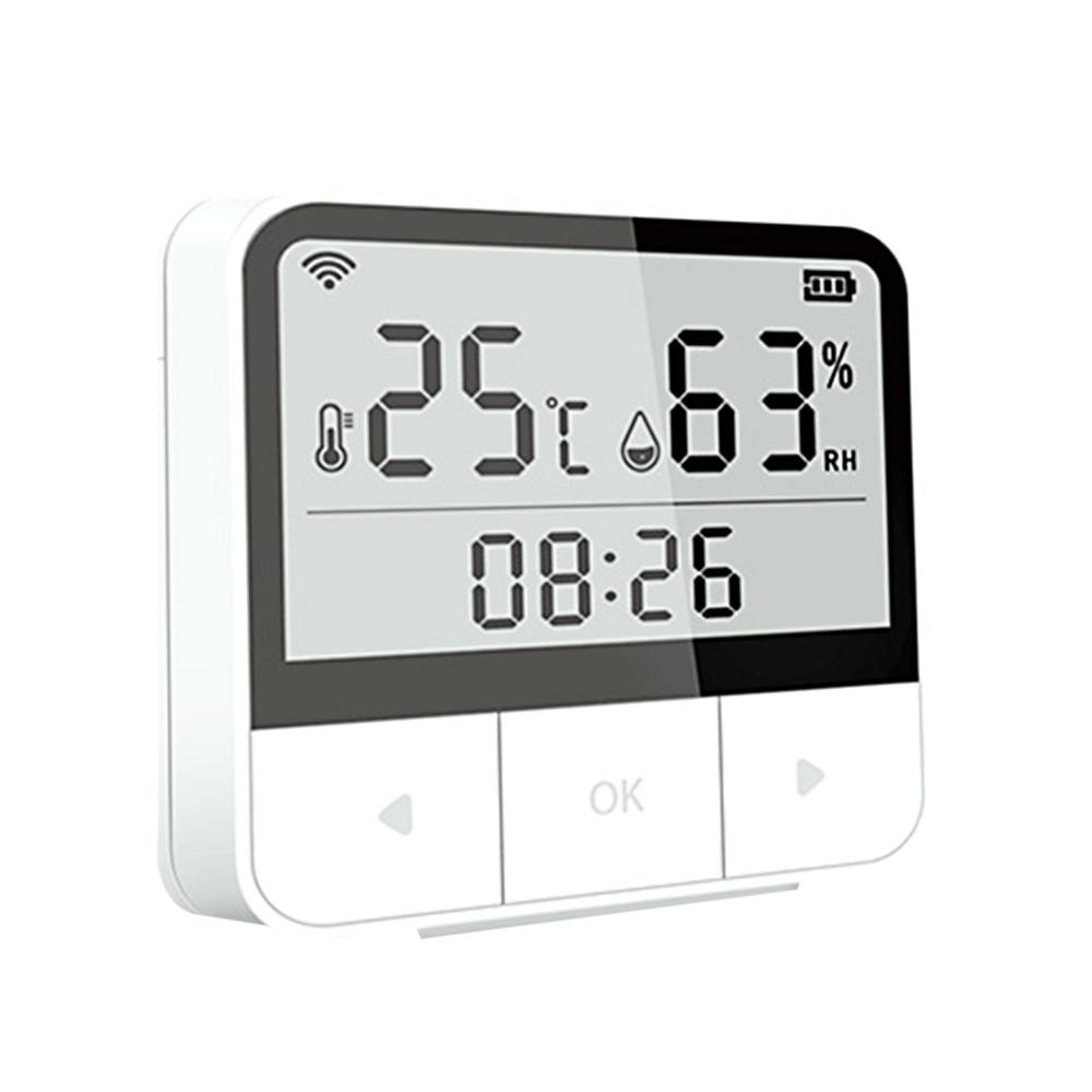 WiFi Intelligent Temperature Humidity Sensors Time Large Display for Home Office Bedroom Kitchen Living Room Hotel Temperature Humidity Sensors  |   Temperature & Humidity Measurements Measurement & Analysis Instruments Temperature & Humidity Measurements