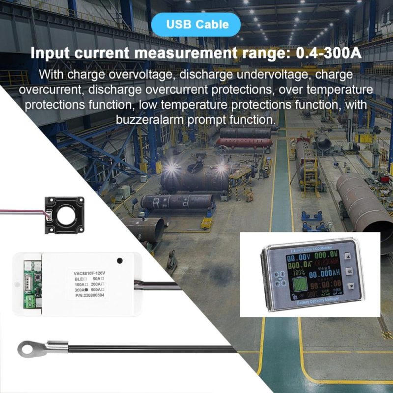 2.4 Inch Wireless Voltage Meter Ammeter Voltmeter Coulometer Battery Power Detector Battery Capacity Tester Real-time Battery Monitor  |   Voltage & Current Testers Measurement & Analysis Instruments Voltage & Current Testers