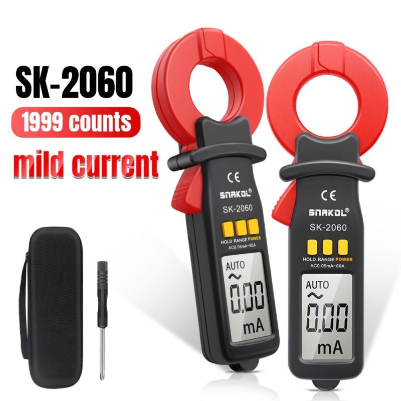 3 1/2 Digit Auto Ranging Digital Current Clamp Meter High Precise AC Measurement Tool 30mm Jaw with Data Hold Automatic Power Off Functions for Electrical & Technical Applications  |   Voltage & Current Testers Measurement & Analysis Instruments Black