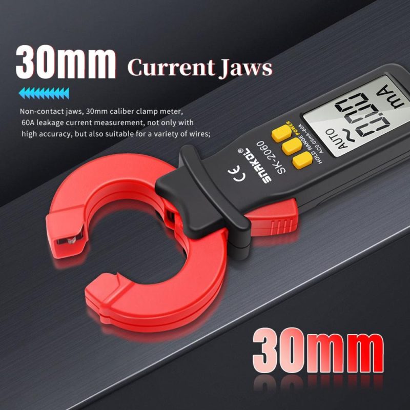 3 1/2 Digit Auto Ranging Digital Current Clamp Meter High Precise AC Measurement Tool 30mm Jaw with Data Hold Automatic Power Off Functions for Electrical & Technical Applications  |   Voltage & Current Testers Measurement & Analysis Instruments Black