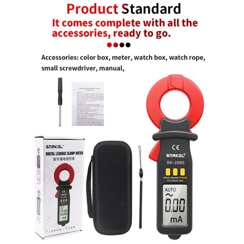 3 1/2 Digit Auto Ranging Digital Current Clamp Meter High Precise AC Measurement Tool 30mm Jaw with Data Hold Automatic Power Off Functions for Electrical & Technical Applications  |   Voltage & Current Testers Measurement & Analysis Instruments Black