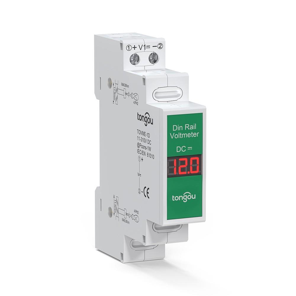 Compact DirectCurrent Voltage Meter DC11V-310V Intelligent LED Digital Display Voltmeter Rail Mount Voltage Detector  |   Voltage & Current Testers Measurement & Analysis Instruments Voltage & Current Testers