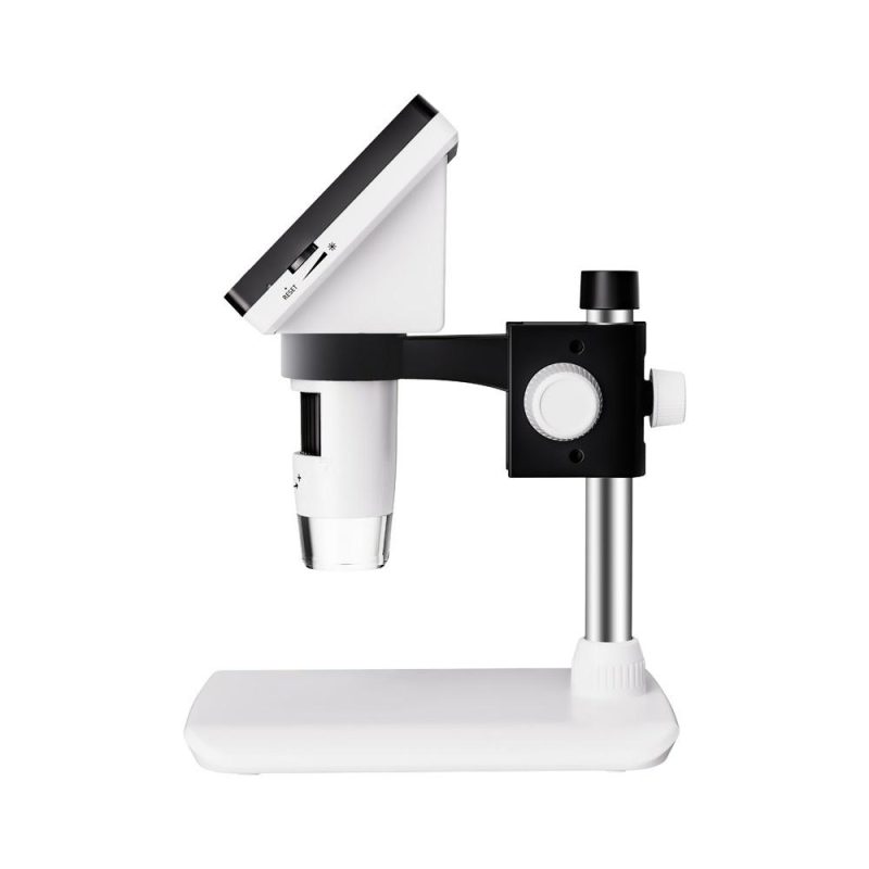 Digital Microscope 2MP Pixel 50-1000X Magnification Portable Microscope for Identification Observation Compatible with Wins XP Vista7/8/10/11 MACOS X 11.0 or Higher Computers Operating System  |   Microscopes & Endoscope Measurement & Analysis Instruments Black + White