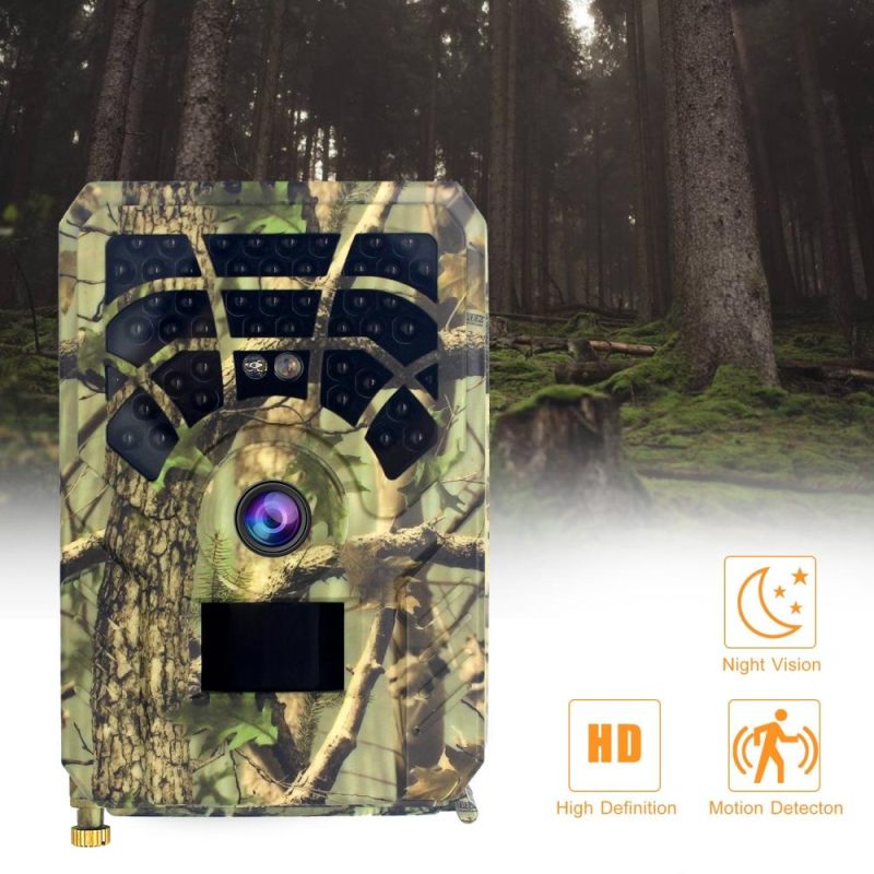 Digital Trail Camera 12MP HD Hunting & Trail Camera Motion Activated Night Infrared Vision Waterproof 46pcs IR Lights for Outdoor Wild Hunting Home Security Animal Observation Game  |   Microscopes & Endoscope Measurement & Analysis Instruments Microscopes & Endoscope