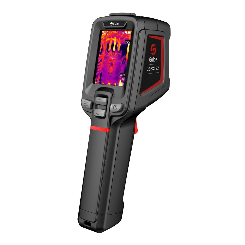 GUIDE PC210 Tool-like Thermal Camera 2000mAh Rechargeable Thermal Imager LCD Digital Industrial Infrared Camera Thermographic Camera Handheld Thermal Imaging Tool 256 × 192 IR Resolution -20°C~550°C Pyrometer Temperature Meter MAX/MIN Temp. Tracking  |   Infrared Thermometer Infrared Thermometer Black