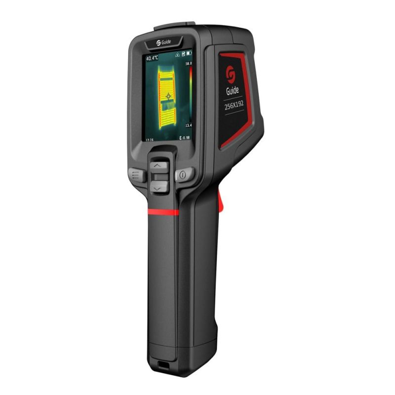 GUIDE PC210 Tool-like Thermal Camera 2000mAh Rechargeable Thermal Imager LCD Digital Industrial Infrared Camera Thermographic Camera Handheld Thermal Imaging Tool 256 × 192 IR Resolution -20°C~550°C Pyrometer Temperature Meter MAX/MIN Temp. Tracking  |   Infrared Thermometer Infrared Thermometer Black