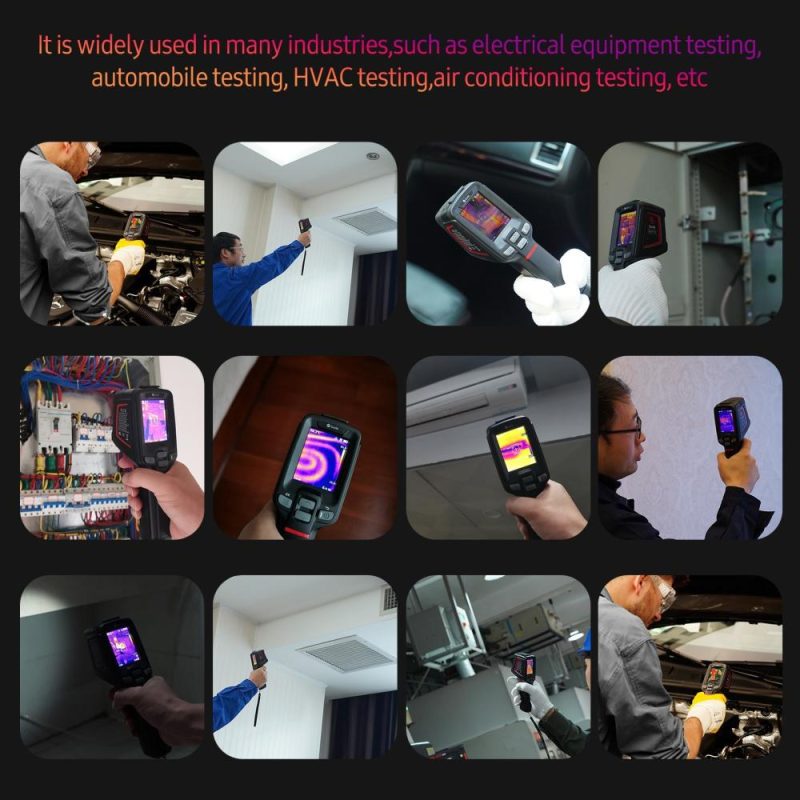 GUIDE PC210 Tool-like Thermal Camera 2000mAh Rechargeable Thermal Imager LCD Digital Industrial Infrared Camera Thermographic Camera Handheld Thermal Imaging Tool 256 × 192 IR Resolution -20°C~550°C Pyrometer Temperature Meter MAX/MIN Temp. Tracking  |   Infrared Thermometer Infrared Thermometer Black