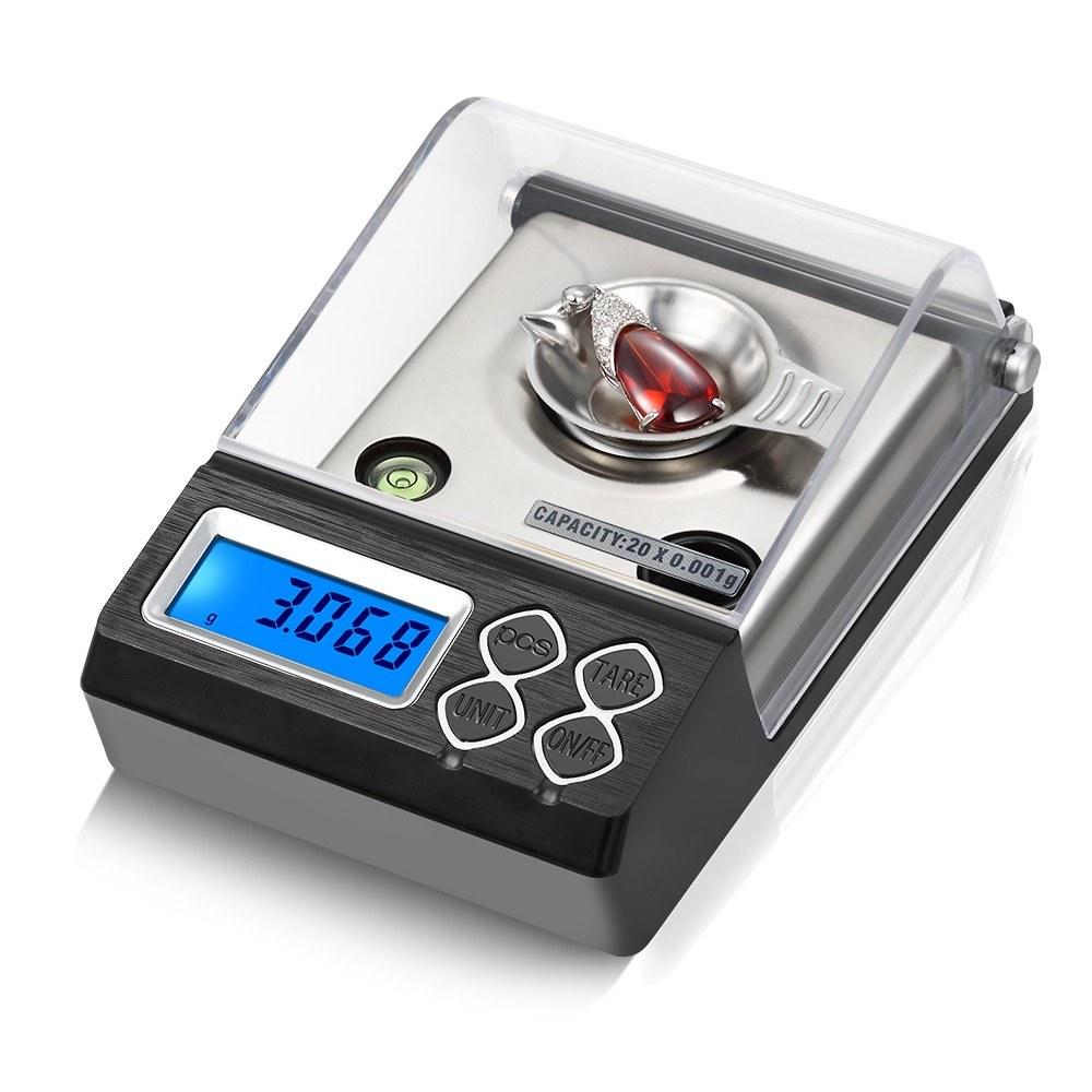 High Precision Professional Digital Milligram Scale 20g/0.001g  |   Digital Scales Digital Scales Black