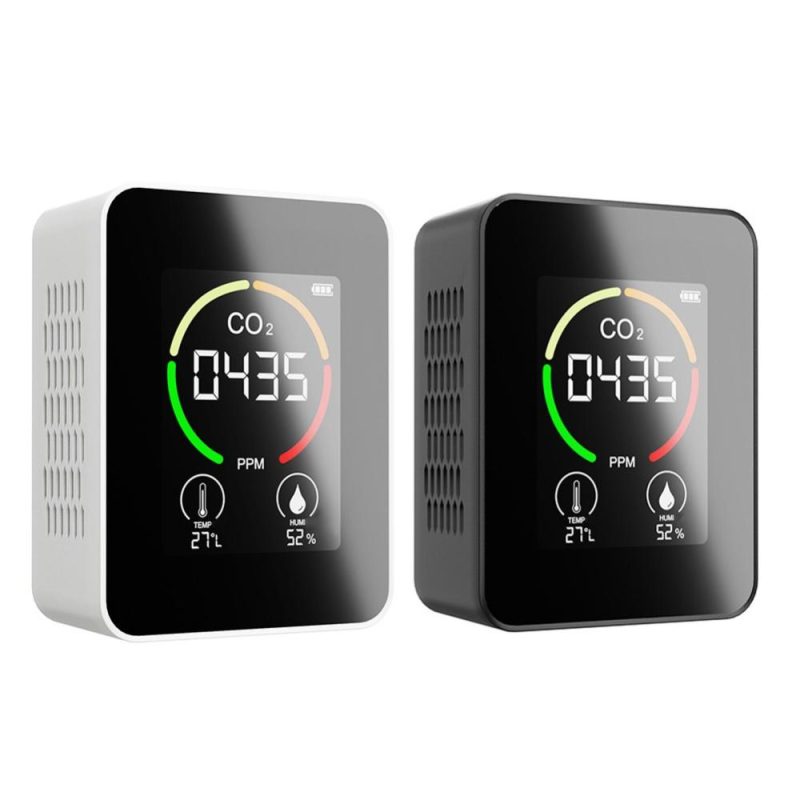 Indoor Portable CO2 Detector Multifunctional Thermohygrometer Home Digital Air Detector Intelligent Air Quality Analyzer Household Air Pollution Monitor  |   Gas detection equipment Gas detection equipment Gas detection equipment