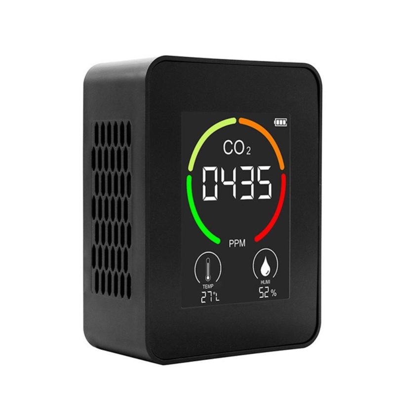 Indoor Portable CO2 Detector Multifunctional Thermohygrometer Home Digital Air Detector Intelligent Air Quality Analyzer Household Air Pollution Monitor  |   Gas detection equipment Gas detection equipment Gas detection equipment