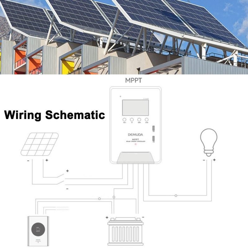 30A MPPT Solar Charge Controller RV Charging 12V/24V Intelligent Solar Panel Regulator Auto Tracking with Large LCD Display Dual USB Port for Leadacid Lithium LiFePO4 Battery  |   Other Instruments Measurement & Analysis Instruments Other Instruments