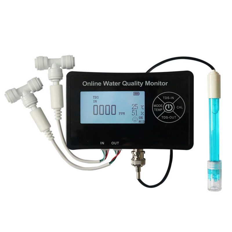 5 in 1 PH Meter for Water One Click Calibration Digital Water Quality Tester EC/TDS/PH/Temperature/Humidity Meter with 1pcs PH and 2pcs TDS Sensor Storage Box for Drinking Water Pool Aquarium  |   Water quality analysis equipment Measurement & Analysis Instruments Water quality analysis equipment