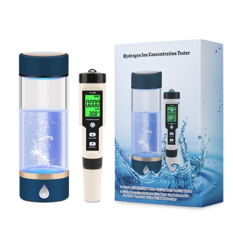 Digital PH ORP H2 TEM Water Quality Test Pen Analyze Monitor Meter ATC 0-2400ppb Hydrogen-rich Detector Generation Hydrogen Water Generator Bottle  |   Water quality analysis equipment Measurement & Analysis Instruments Multi Color