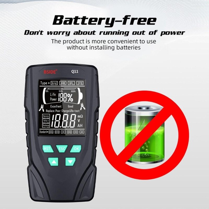 Electric Battery System Tester Multifunctional Battery Internal Resistance Test Meter with Voice Broadcasting Supporting Multiple Battery Measurements  |   Battery Testers Battery Testers Battery Testers