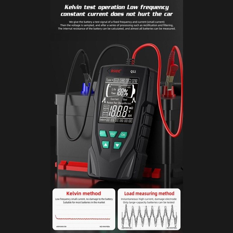 Electric Battery System Tester Multifunctional Battery Internal Resistance Test Meter with Voice Broadcasting Supporting Multiple Battery Measurements  |   Battery Testers Battery Testers Battery Testers