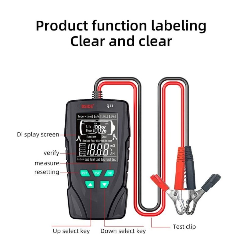 Electric Battery System Tester Multifunctional Battery Internal Resistance Test Meter with Voice Broadcasting Supporting Multiple Battery Measurements  |   Battery Testers Battery Testers Battery Testers