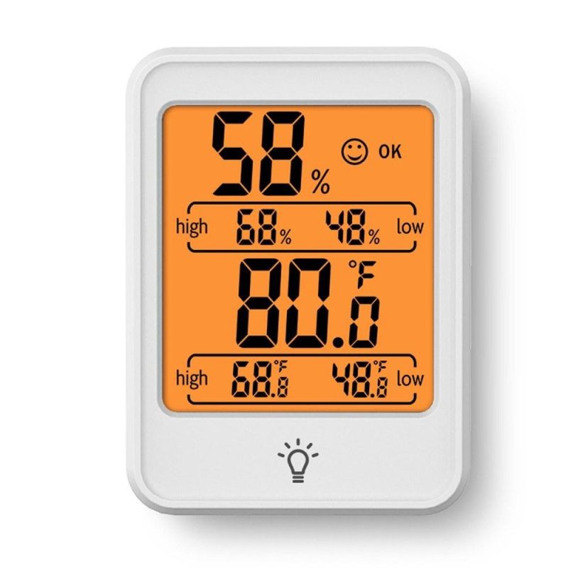 KKmoon Digital Hygrometer Thermometer Indoor Temperature and Humidity Gauge Monitor Meter with Large LCD Display for Home Bedroom Office Greenhouse  |   Other Nature Element Measurements Measurement & Analysis Instruments Other Nature Element Measurements