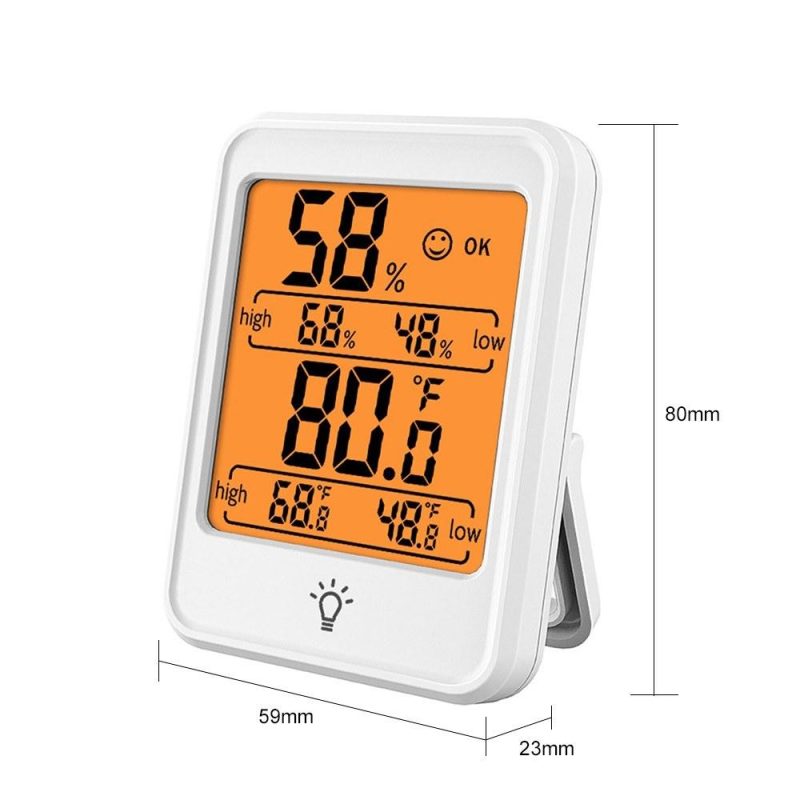 KKmoon Digital Hygrometer Thermometer Indoor Temperature and Humidity Gauge Monitor Meter with Large LCD Display for Home Bedroom Office Greenhouse  |   Other Nature Element Measurements Measurement & Analysis Instruments Other Nature Element Measurements