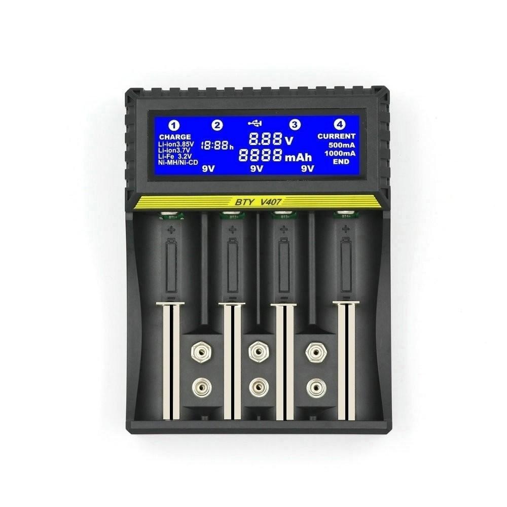 Multifunctional Battery Charger 18650 Lithium-ion Battery Nickel Metal Hydride Nickel Cadmium AA AAA 9V Battery Charger Smart Charger with LCD Display  |   Battery Testers Battery Testers Battery Testers