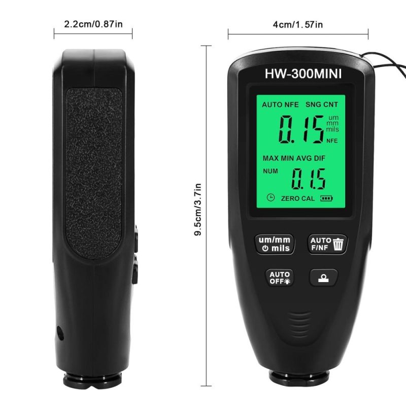 Paint Thickness Gauge Car Coating Thickness Meter for Automobile Paint Inspection Manufacturing Industry Metal Surface  |   Other Instruments Measurement & Analysis Instruments Black/Red/White