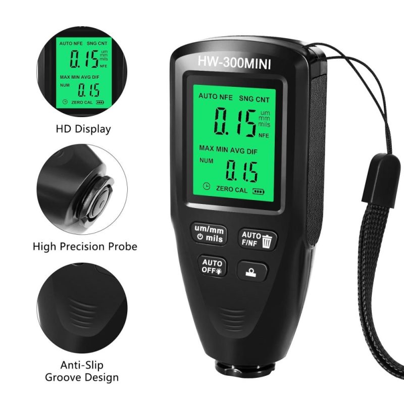 Paint Thickness Gauge Car Coating Thickness Meter for Automobile Paint Inspection Manufacturing Industry Metal Surface  |   Other Instruments Measurement & Analysis Instruments Black/Red/White