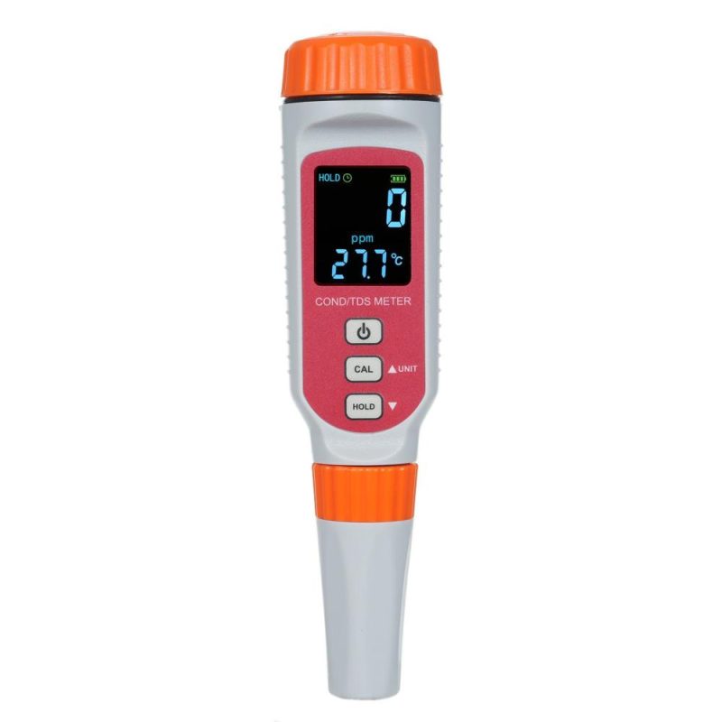 SMART SENSOR Digital Water Quality Meter 3 in 1 COND/TDS/Temp Meter 0~1999ppm/0~19.99ppt Pen Type Waterproof Conductivity Meter for Home Drinking Water Seawater Spa Aquarium  |   Water quality analysis equipment Measurement & Analysis Instruments Orange