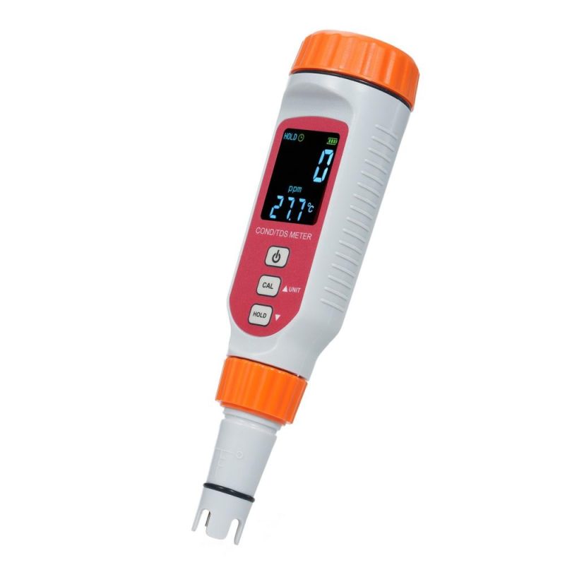 SMART SENSOR Digital Water Quality Meter 3 in 1 COND/TDS/Temp Meter 0~1999ppm/0~19.99ppt Pen Type Waterproof Conductivity Meter for Home Drinking Water Seawater Spa Aquarium  |   Water quality analysis equipment Measurement & Analysis Instruments Orange