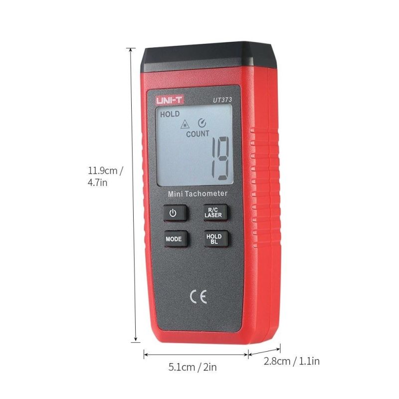 UNI-T UT373 Handheld LCD Digital Tachometer Speedometer Tach Meter Measuring Rang 0 ~ 99999 COUNT  |   Other Instruments Measurement & Analysis Instruments Other Instruments